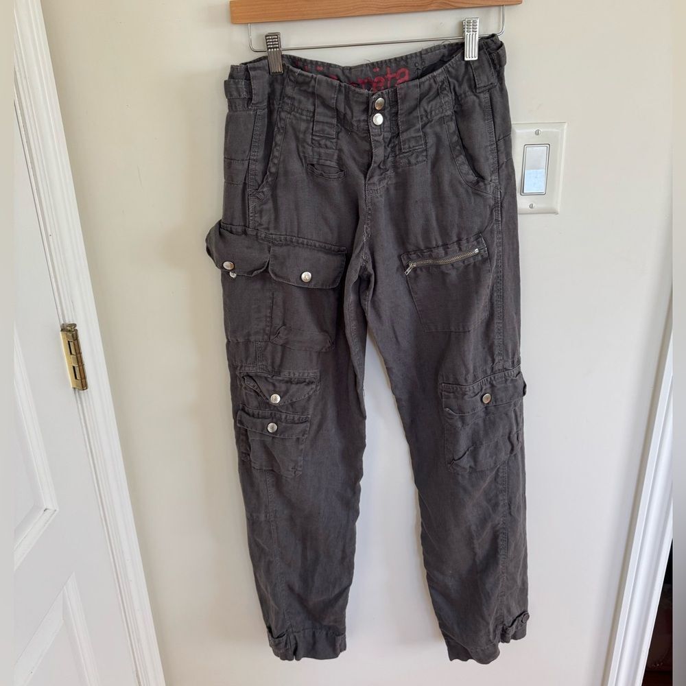 Pete and Greta Johnny Was Cargo Pants Linen
